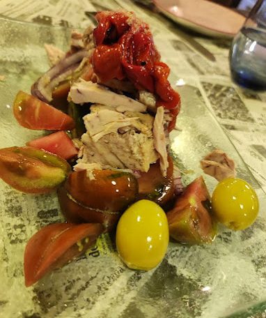 Ensalada de tomate <br>Pata Negra